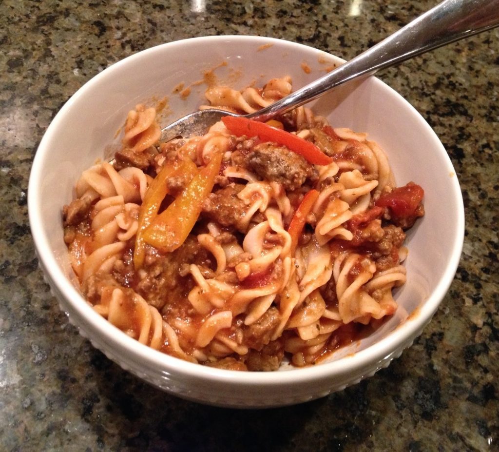 Day in the Life: Brown Rice Pasta for dinner #PowellPack #Dayinthelife #mealtime #BrownRicePasta #HeidiPowell