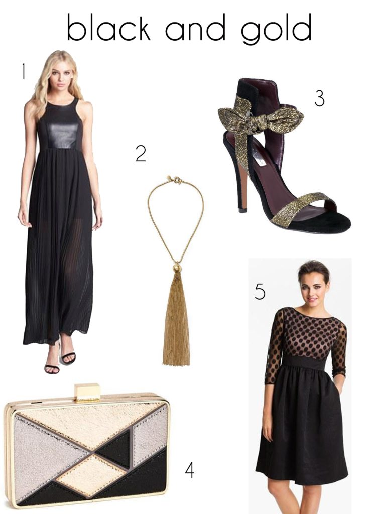 Trade in silver and gold for black and gold at your next party this year http://heidipowell.net/5504