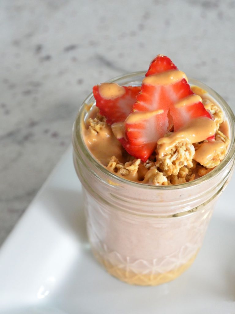 Best Peanut Butter + Chocolate Yogurt Parfait Recipe EVER || PROTEIN ...