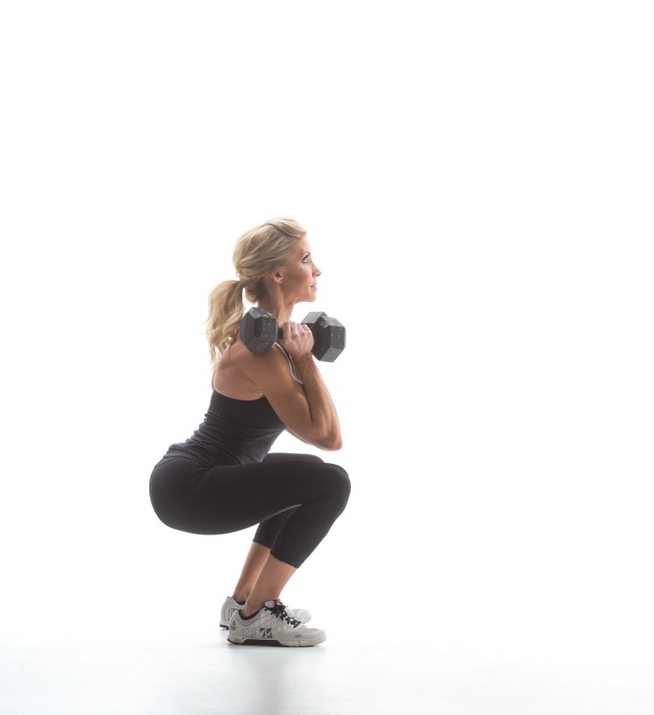 Dumbbell cheap air squats