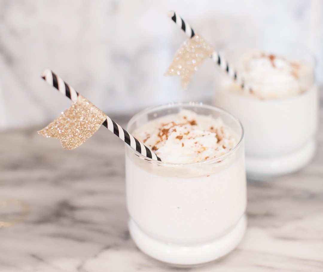 Healthy Eggnog Milkshake - The Oregon Dietitian