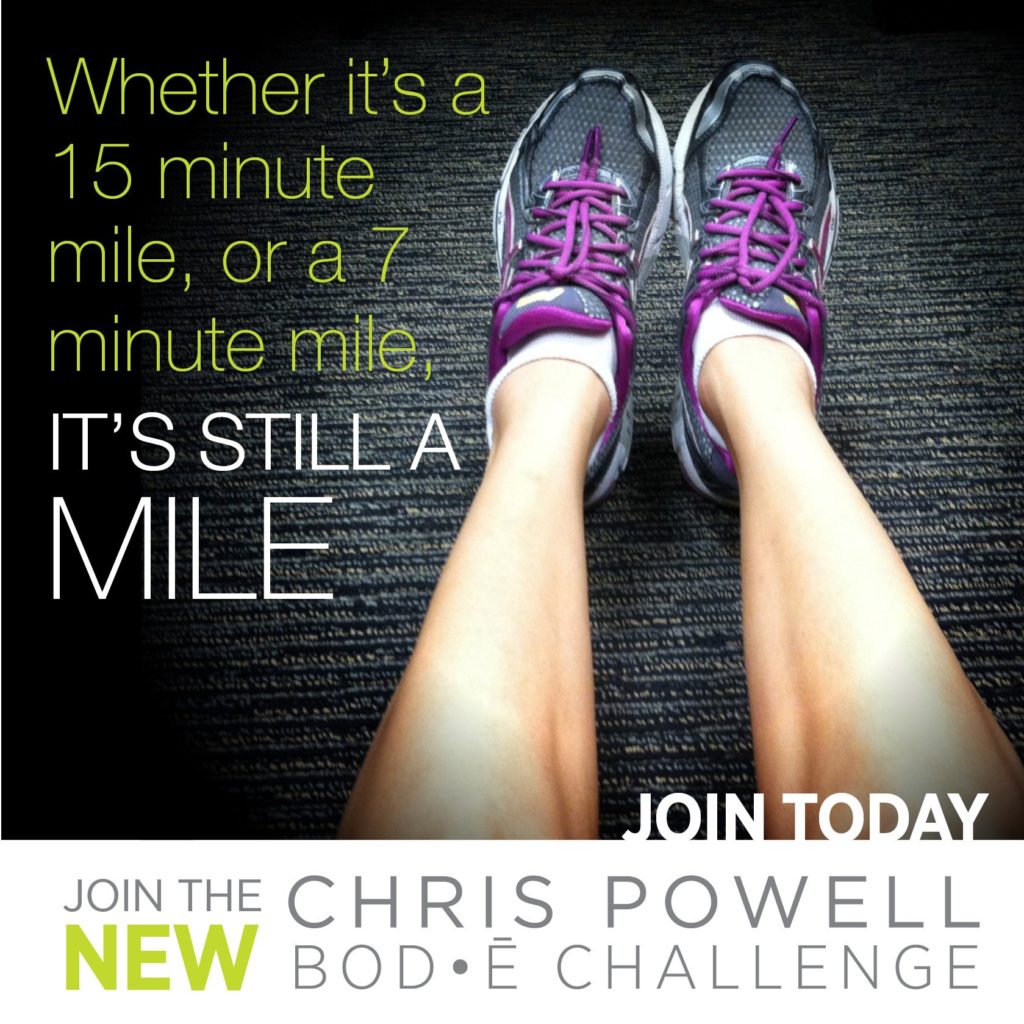 Whether its a 15 minute mile or a 7 minute mile, its still a mile