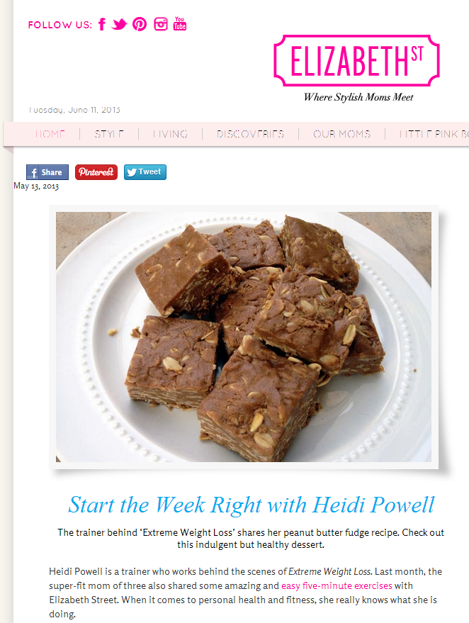 Peanut Butter Power Fudge - Learn more at https://heidipowell.net/2176