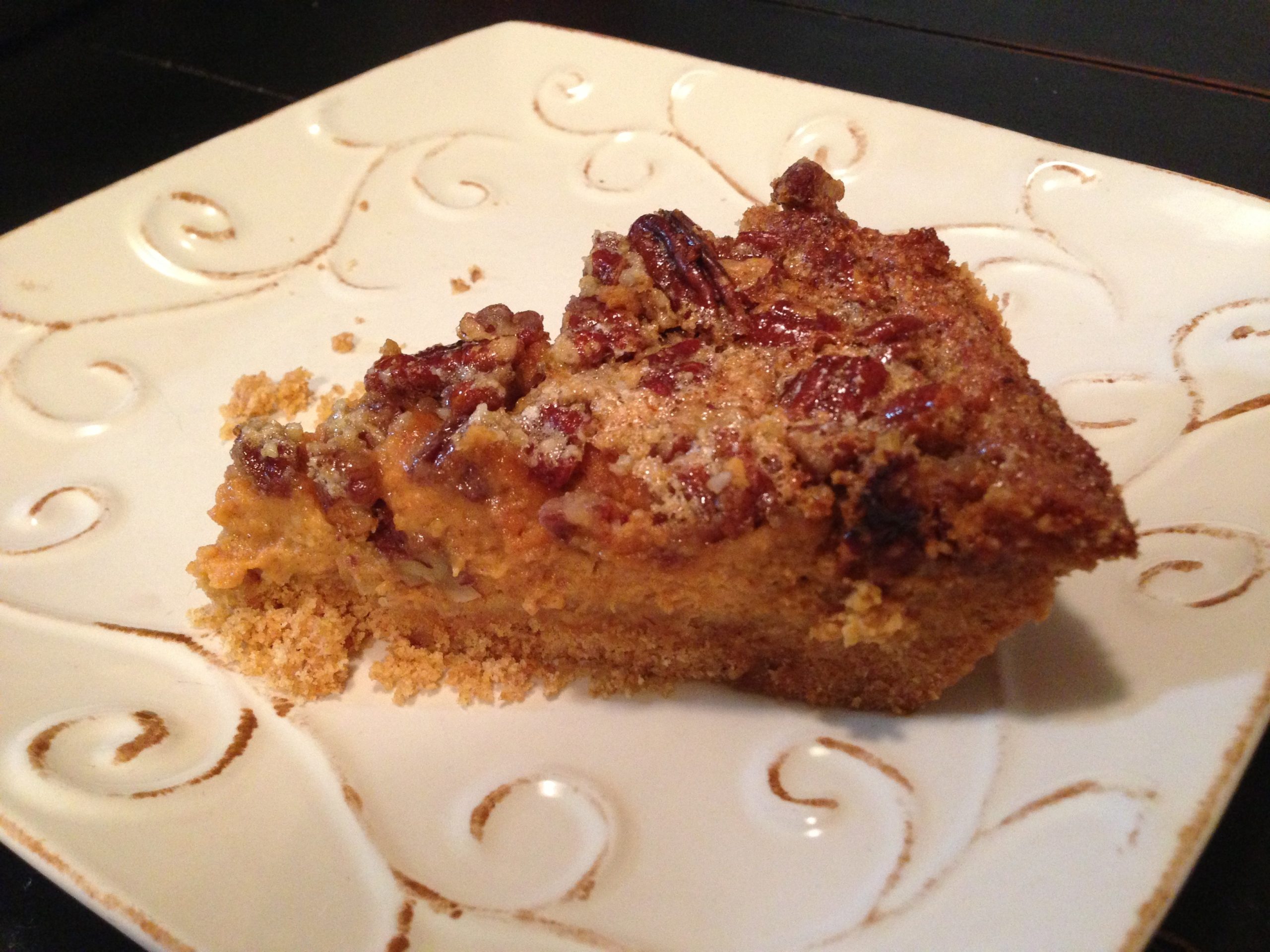 Powell Favorite Pecan Pumpkin Cheesecake - Get the recipe at https://heidipowell.net/3688