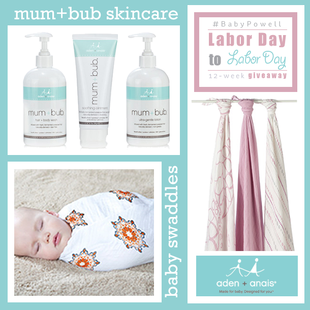 Enter to win the #BabyPowell aden+anais giveaway at https://heidipowell.net/4592