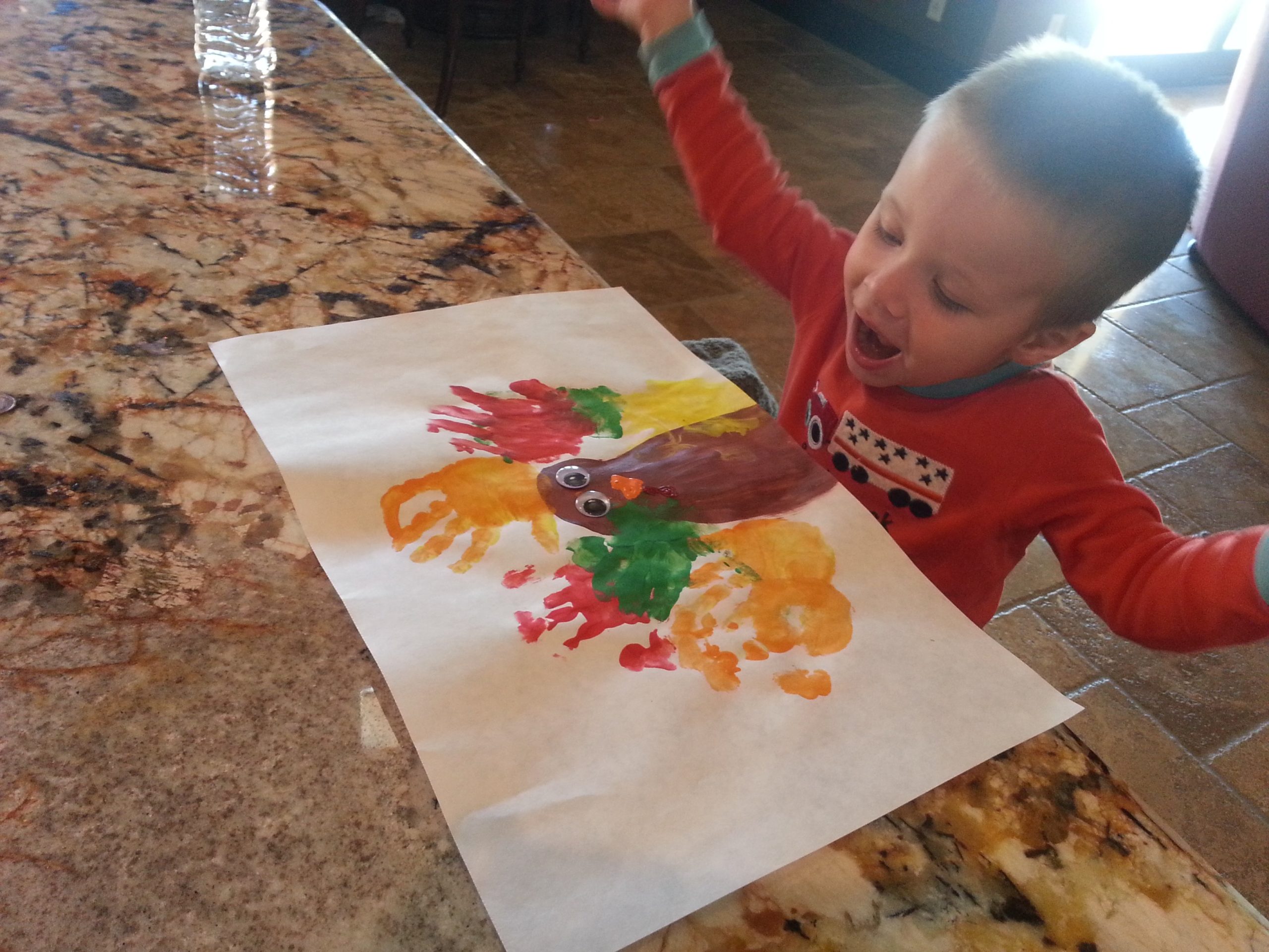 #Cash's Thanksgiving #TurkeyCraft #fortoddlers #PowellPack