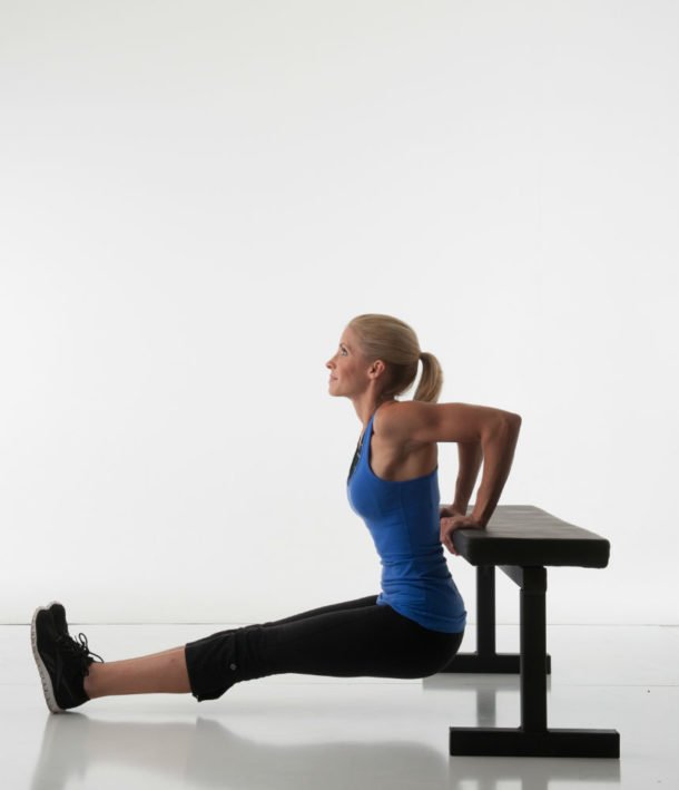 Powell Pack Workout Guide Bench Dip Heidi Powell