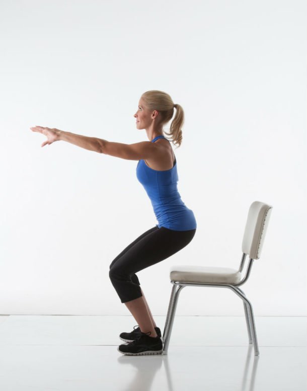 Powell Pack Workout Guide: Chair Squat - Heidi Powell