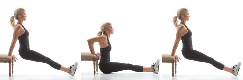 Exercise Movement Glossary: Bench Dip - Heidi Powell