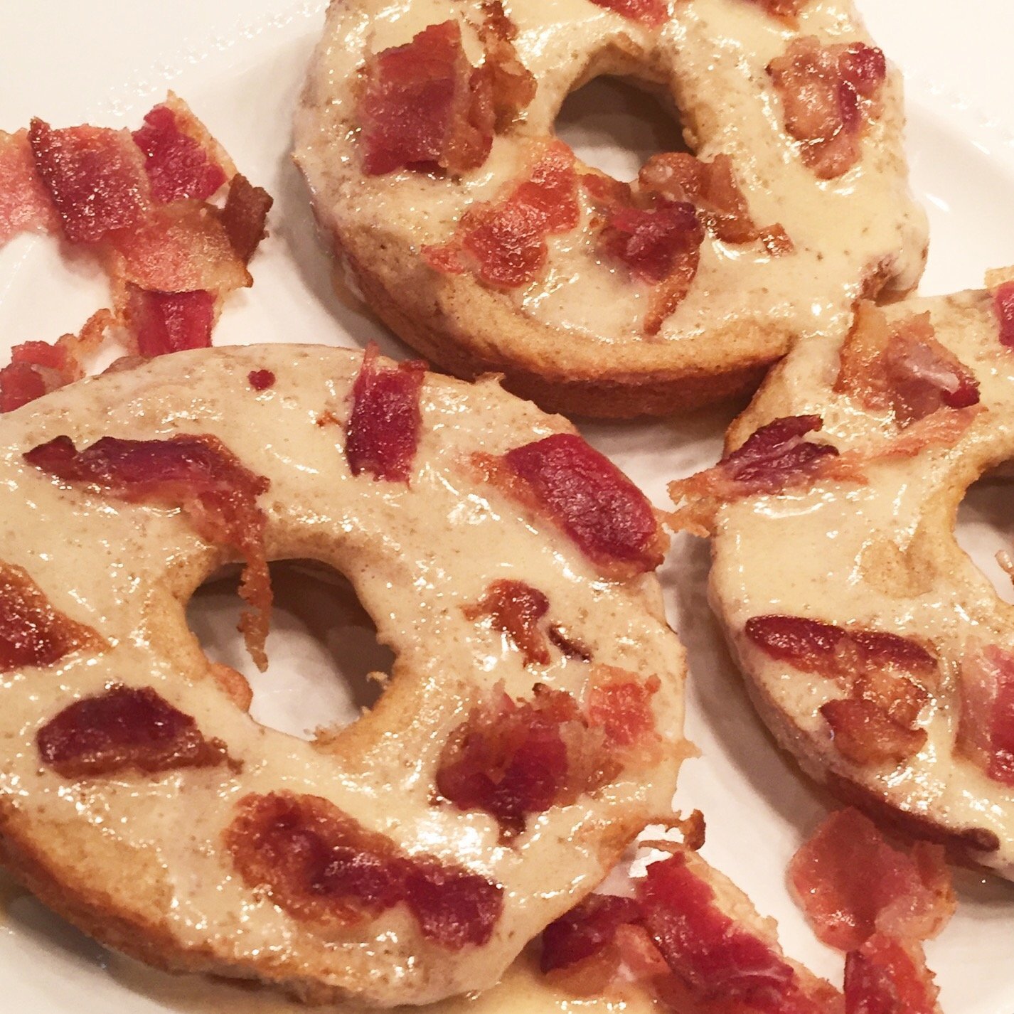 Gluten Free Maple Bacon Protein Donuts