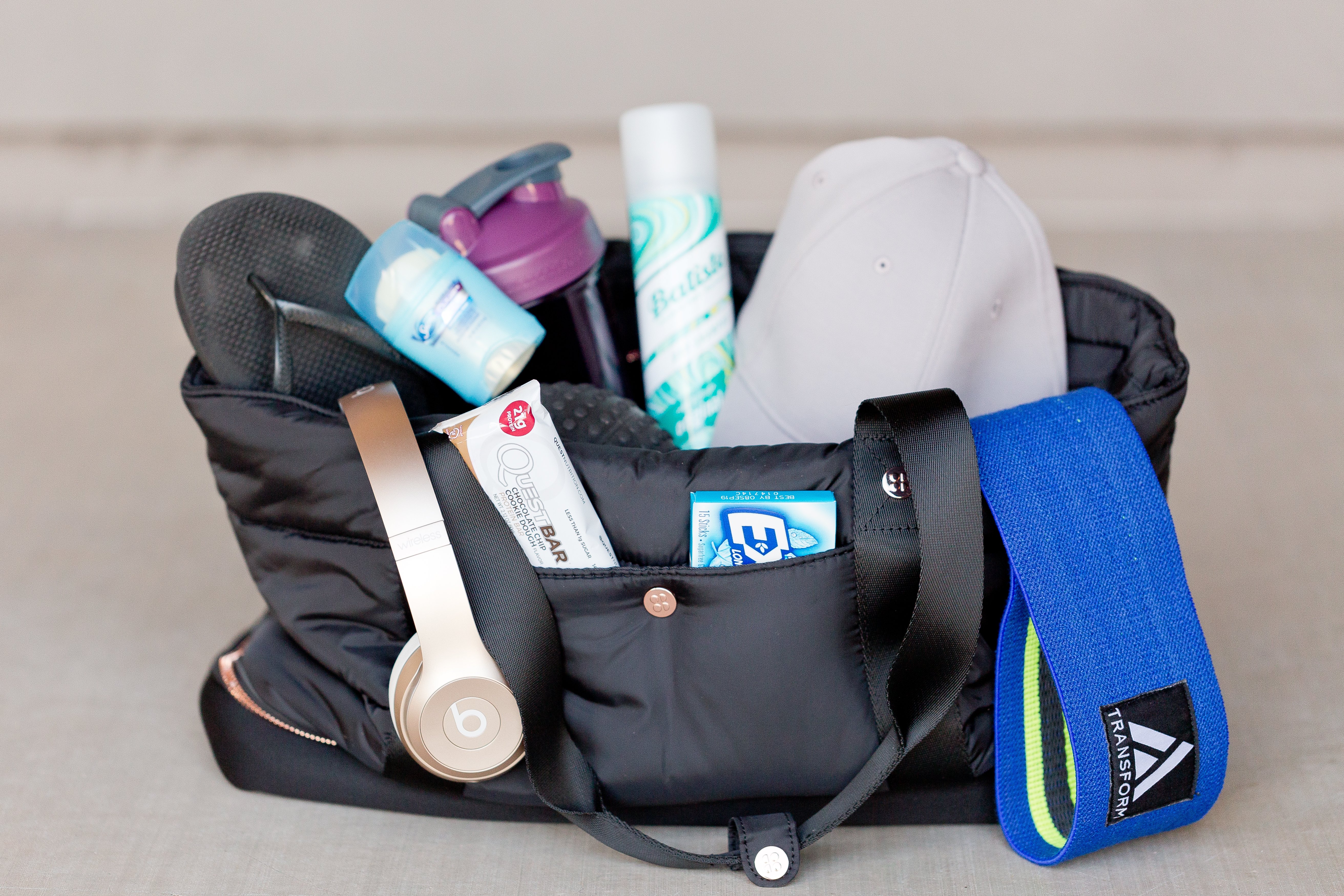 Gym Bag Essentials For The Busy Woman - Chemistry Cachet